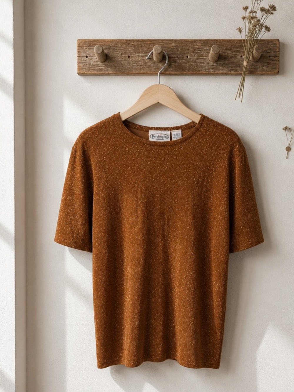 Patchington Rust Speckled Short Sleeve Tee